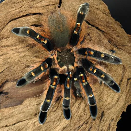 20524 curly hair tarantula feeding