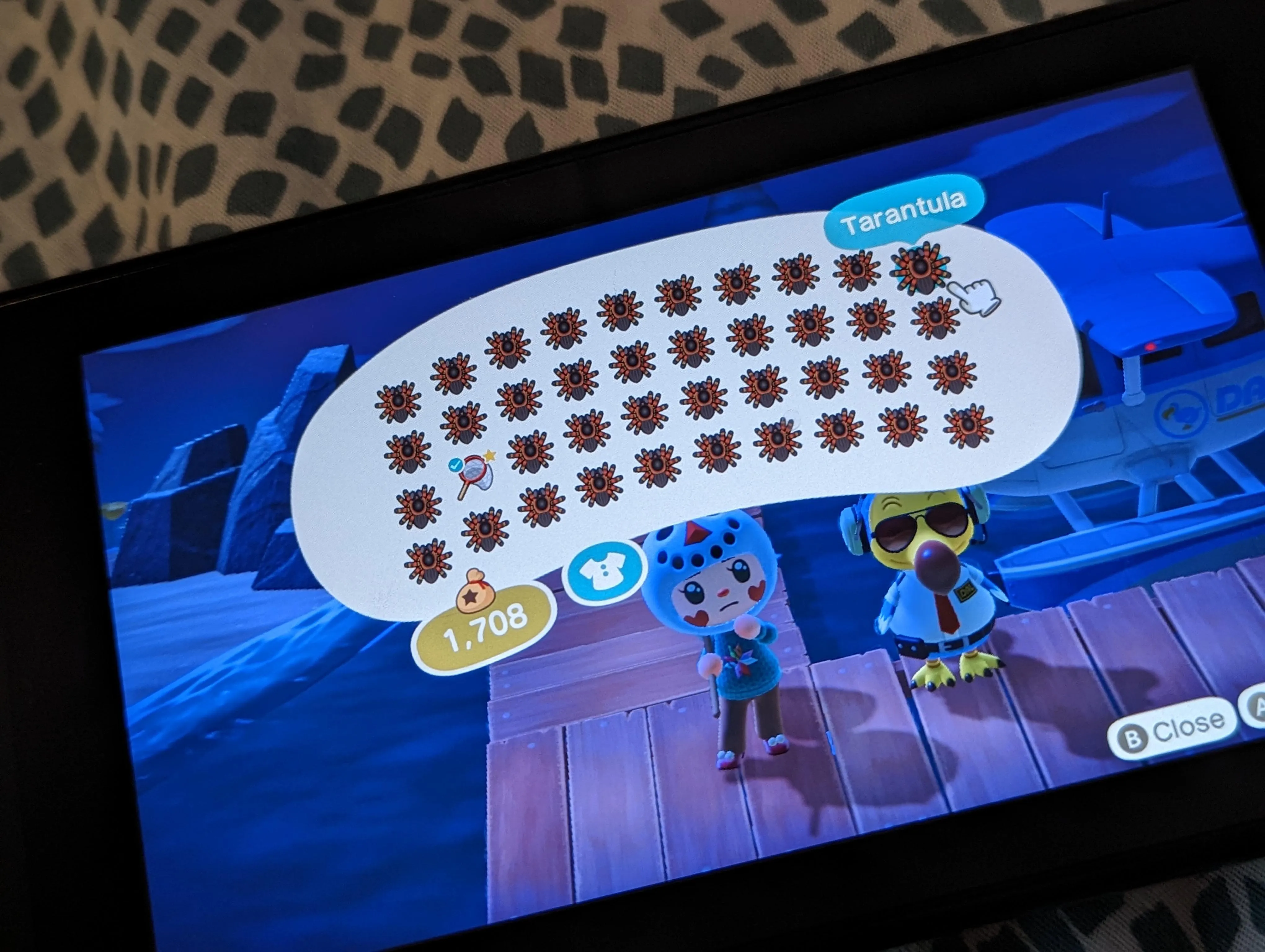 20726 animal crossing tarantula catching
